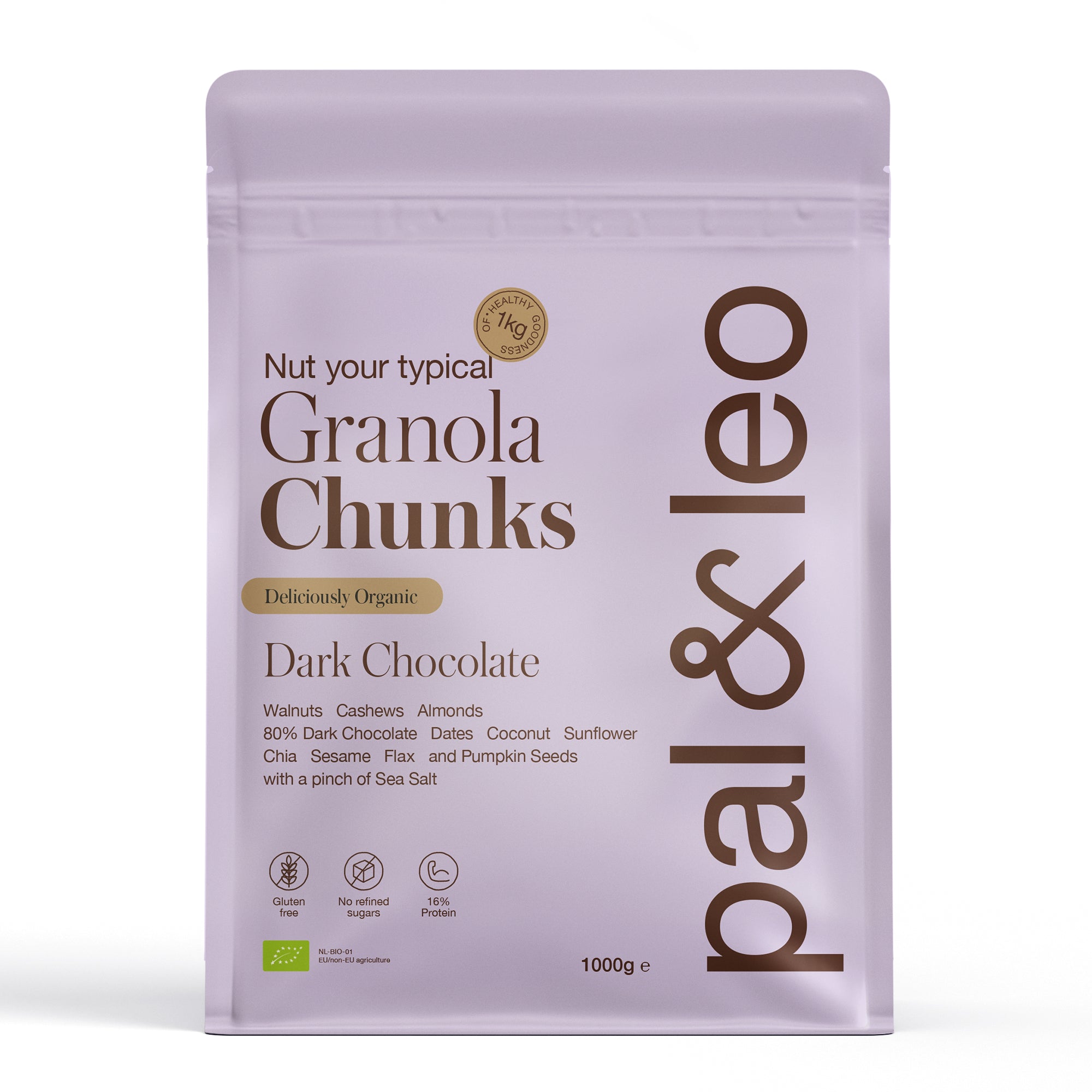 Pal & Leo Organic Granola Chunks - Dark Chocolate